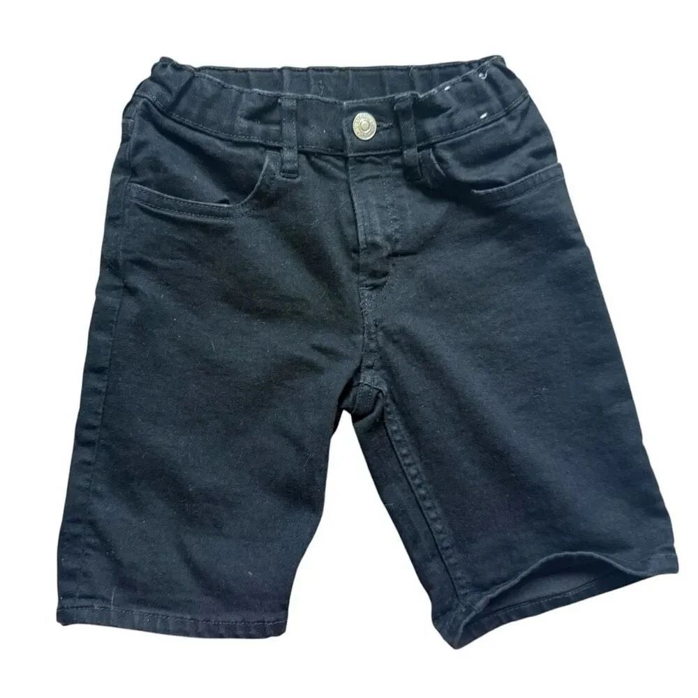Youth Boys &Denim Black Wash Denim Jean Shorts - Sz 6-7 Y